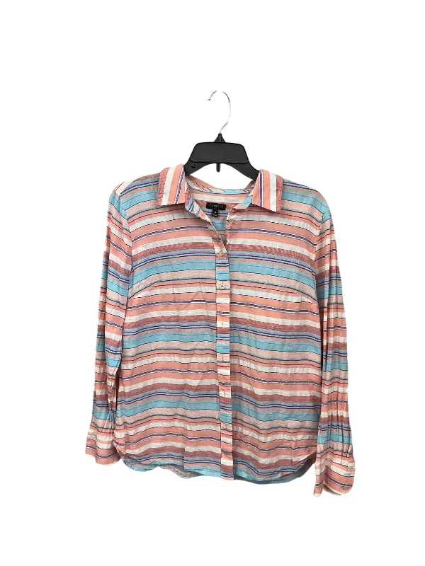 Top Long Sleeve Basic By Talbots In Multi-colored, Size: M