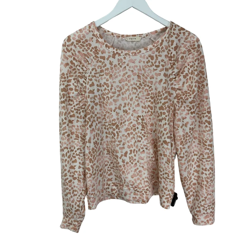 Top Long Sleeve By Entro In Animal Print, Size: M