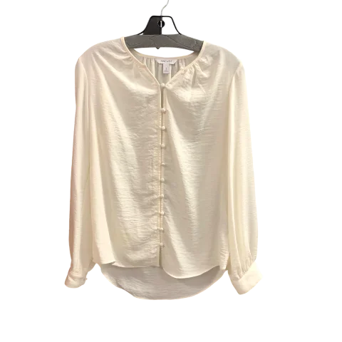 Top Long Sleeve By Chicos In White, Size: M