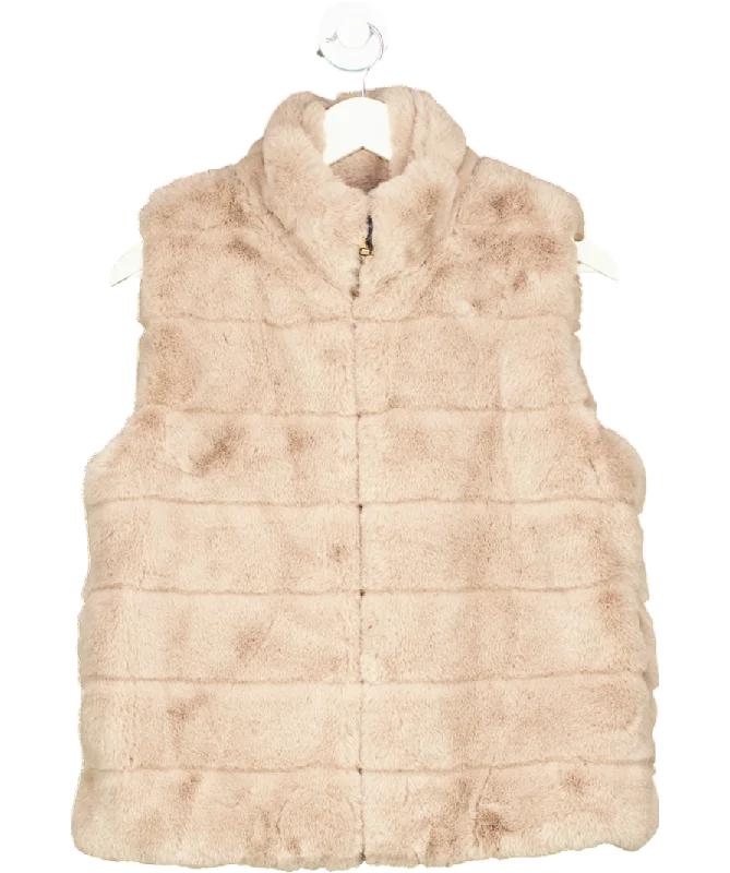 No1 George Street Beige Sienna Gilet Mink One Size