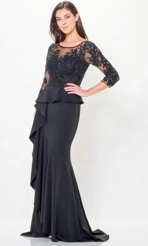 Montage by Mon Cheri M914 - Quarter Sleeve Embroidered Evening Dress