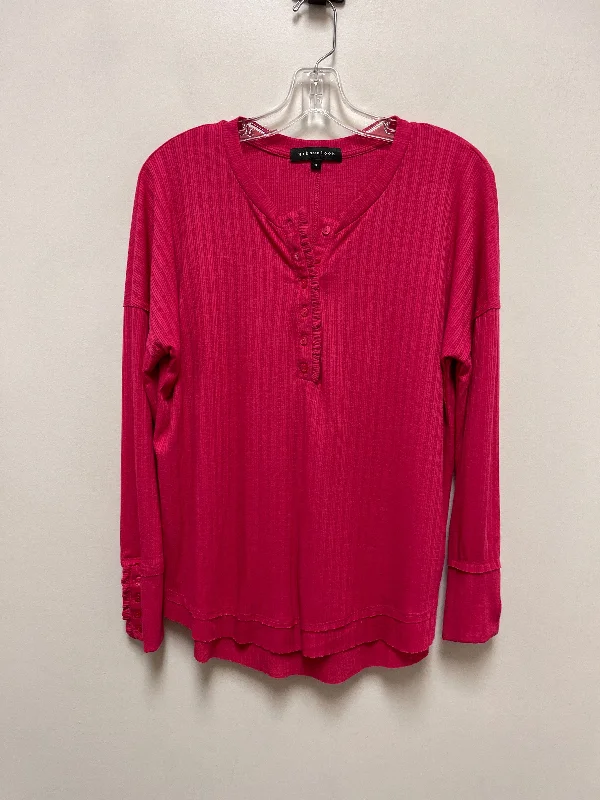 Top Long Sleeve By Clothes Mentor In Pink, Size: S