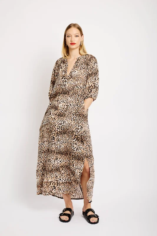 Maxi Swing Tunic Dress in Animal