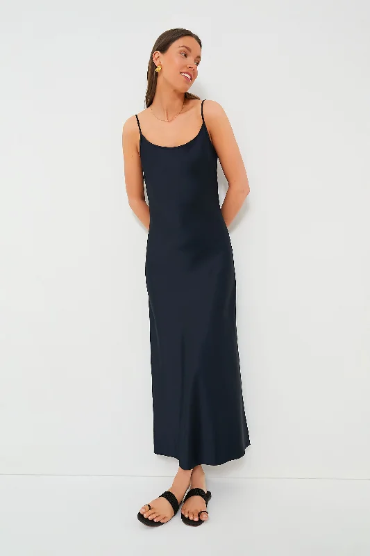 Navy Haley Slip Midi Dress