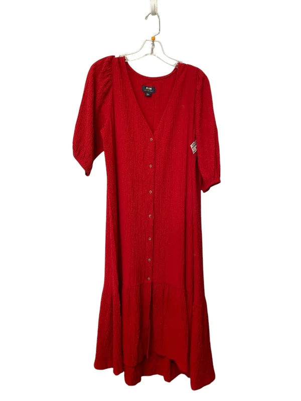 Dress Casual Maxi By Maeve In Red, Size: S