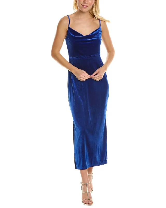 Taylor Stretch Velvet Maxi Dress