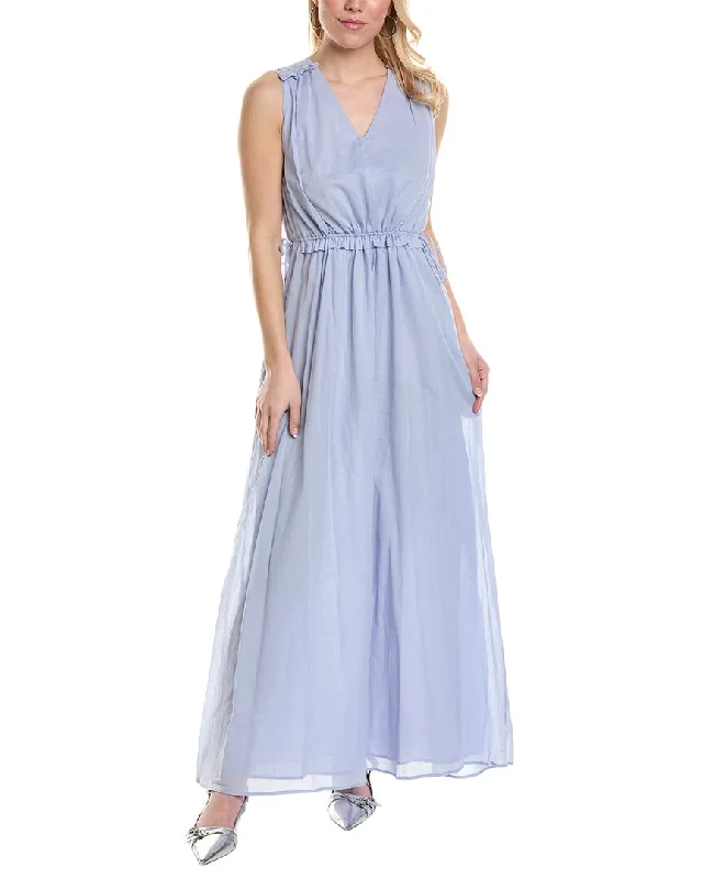 Peserico Drawstring Maxi Dress