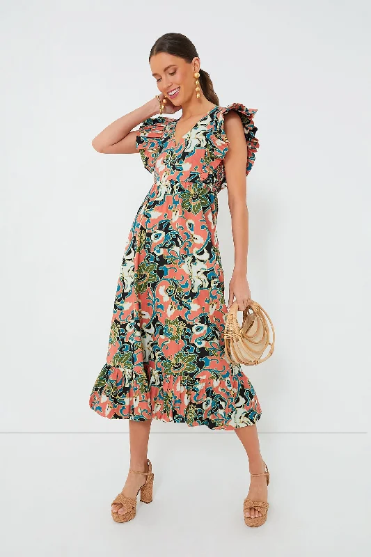 Gypsy Bloom Barbara Printed Midi Dress