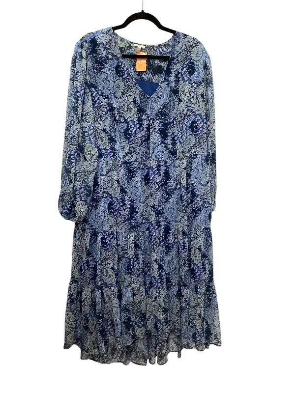 Dress Casual Maxi By Joie In Blue, Size: Xxl