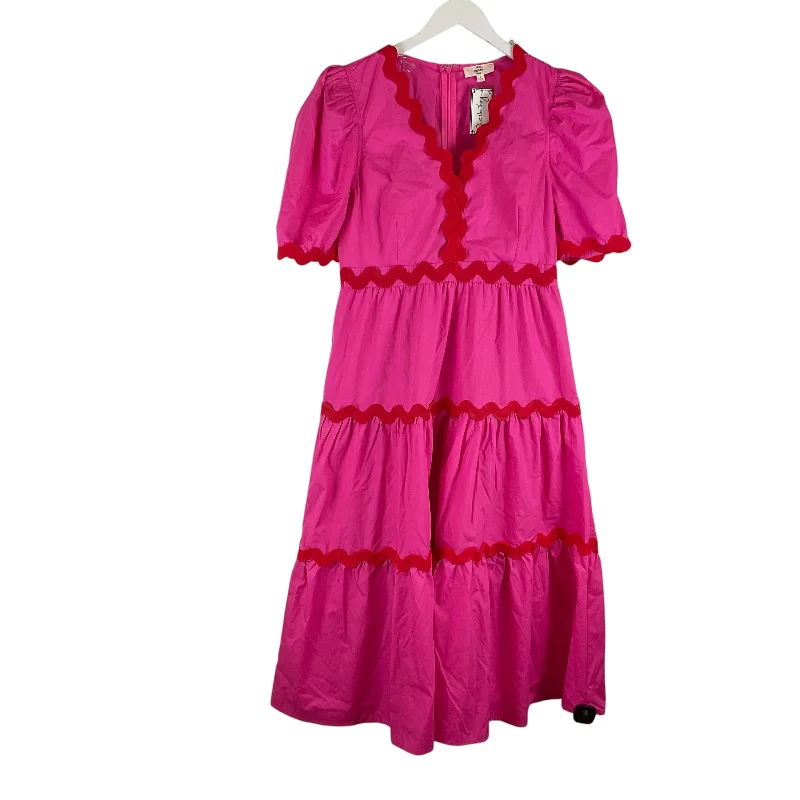 Dress Casual Maxi By Entro In Pink, Size: L