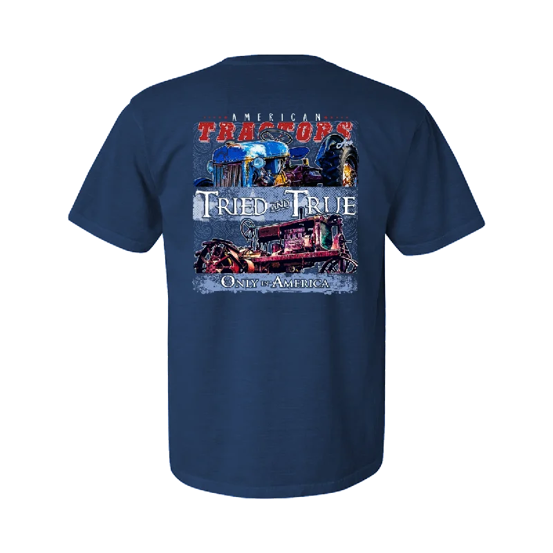 Tried and True American Tractors Short Sleeve - Blue