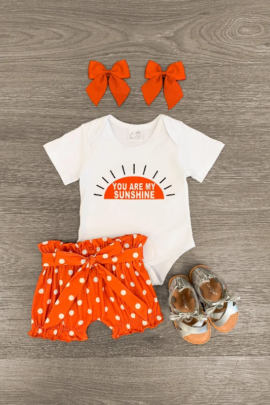 "You Are My Sunshine" Onesie Short Set