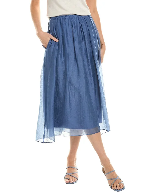 Vince Gathered Midi Skirt